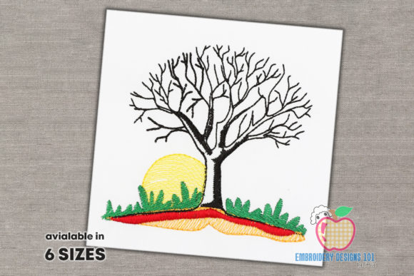 A Bare Tree at Sunset for Handmade Gifts