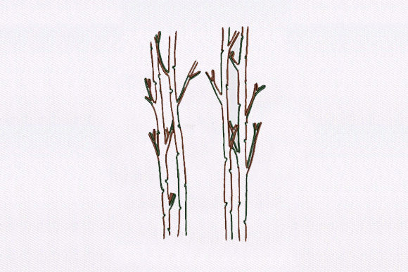A Bare Tree Embroidery Design: Simplicity That Works