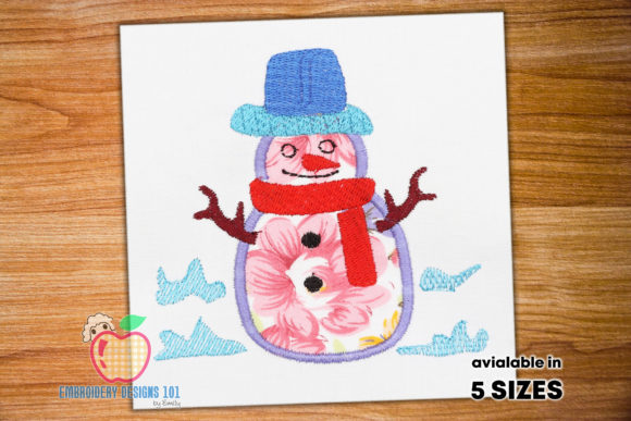 A Cozy Snowman Embroidery Design for Handmade Gifts