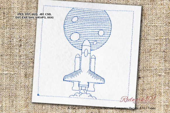 A Designer's Review: Space Shuttle Embroidery for Boutique Apparel