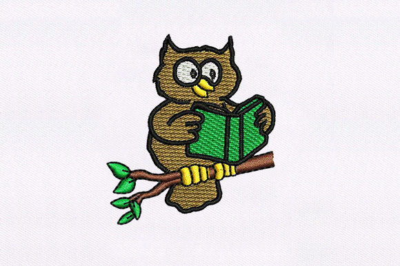 A Designer’s Review of Owl Reading Book Embroidery
