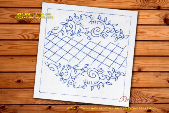 A Detailed Review of the Pig Pattern Lineart Embroidery Design