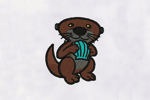 A Professional Review of the Otter with Seashell Embroidery Design