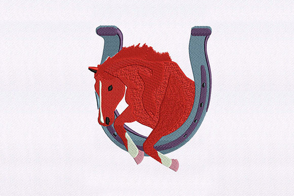 A Review of the Jumping Red Horse Embroidery Design