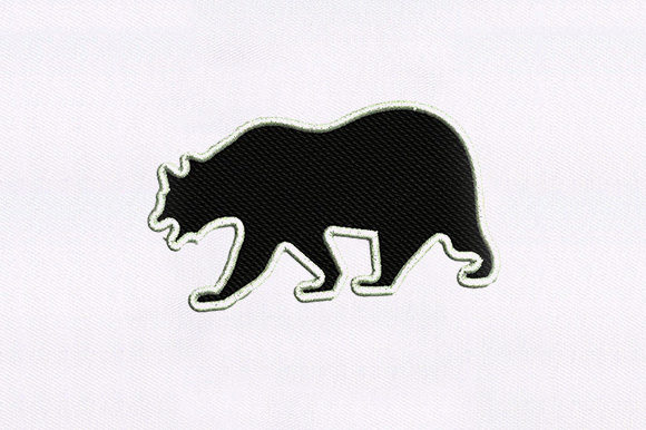 Black Bear Embroidery Design for Etsy & Small Shop Products