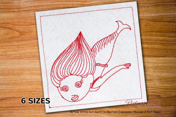 Cute Funny Mermaid Redwork: A Designer’s Review for Gifts