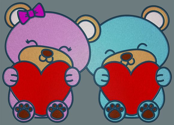Evaluating the Love Little Bears Embroidery Design