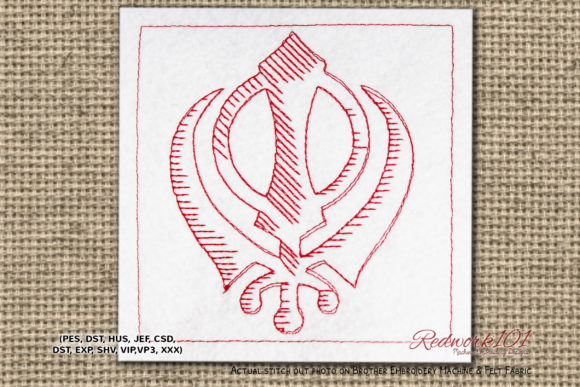 Sikhism Khanda Embroidery Design Review for Business Merch