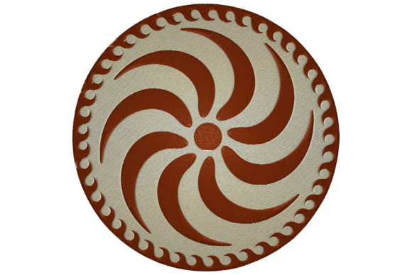 Spartan Shield Embroidery Design for Seasonal Gifts